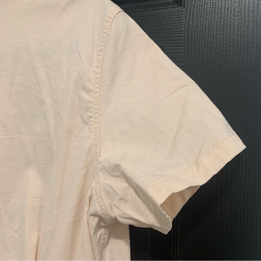 Levi's | Soft Pink Button Up Utility Romper Tie Waist | Sz XL - Picture 13 of 13